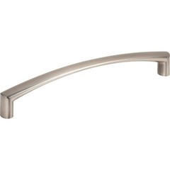 Top Knobs Nouveau Collection 5-1/16 in (128mm) Griggs Pull, Brushed Satin Nickel