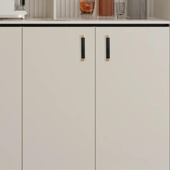 10 Pack 3-3/4 inch(96mm) Black and Champagne Bronze Kitchen Cabinet Handles Knur