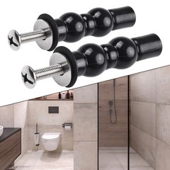 Replacement Toilet Hinge Screw Expanding Rubber Bolt Top Nuts (2 Pack)