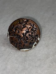 Antique Hammered Copper Plated Cabinet Knob