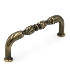 Sherwood Antique Brass Solid Brass 3″cc Handle Pulls F137 Keeler Savannah