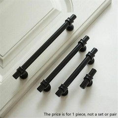 Multi Size Minimalist Handle Black Gold Dressing Table Wardrobe Cabinet Handle