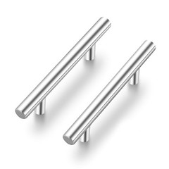 Ravinte 20 Pack 6 Satin Nickel 6” Length(3-3/4” Hole Center),