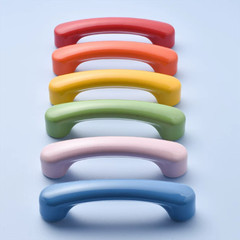 Colorful Ceramic Cabinet Pull Knob Kids Drawer Wardrobe Door Furniture Hardware