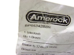 2-pc 1-1/4″ D Black Bronze Cabinet Drawer Knobs Amerock BP55342BBR