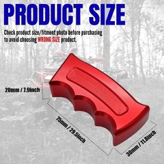 Red Pistol Grip Shift knob Shifter Manual & Automatic Transmission Color: Red