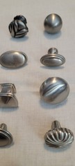 Cabinet Mixed Metal Silver And Nickel Colors, Lot Of 26 Knobs