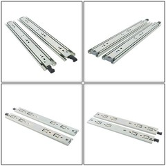 Heavy Duty 16″ Locking Drawer Slides, 150lb Load, Full Extension Ball Bearing