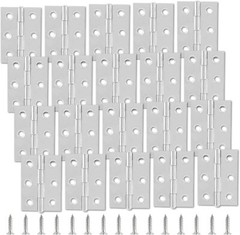 10/20 Pc 2″ Butt Hinges Stainless Steel Cabinet Hinges Small Door Hinges Window