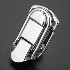 Fastener Toggle Latch Catch Cabinet Boxes Case Chest Suitcase Trunk Lock Silver