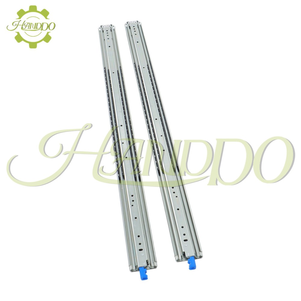 1Pair Heavy Duty Drawer Slides 48 Inch 500 lb Load Capacity Side Mount Extension