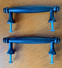 Solid Metal Cabinet Pulls 4″ Handles Kitchen Bath Drawer Matte Black Set of 2