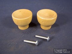 2 Brainerd 1-9/16″ Tulip Unfinished Solid Maple Cabinet Drawer Handle Wood Knobs