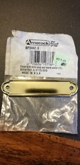 AMEROCK POLISHED BRASS CABINET PULL 3 1/2IN BACKPLATE #BP3442-3 (2 HOLES)