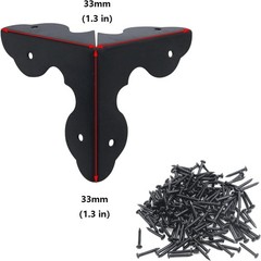 Decorative 24Pcs Metal Corner Protectors – Triangular for Safe Furniture Edges