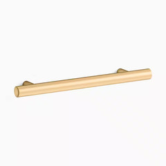 Purist 5 In. (127 Mm) Center-To-Center Vibrant Brushed Moderne Brass Drawer Bar