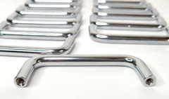 12 Drawer cabinet pulls handles hardware metal silver chrome 3″ kitchen
