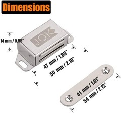 Sleek Magnetic Door Catches – Heavy-Duty 30lbs Hold, 2 Pack for Stylish Homes