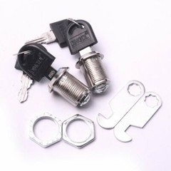 2/4/6PCS 20mm Tool Box Desk Drawer Cabinet Cylinder RV Tubular Cam Locks + Keys