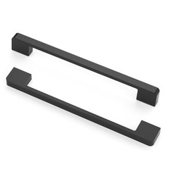 10 Pack 7-1/2″(192mm) Cabinet Pulls 7-1/2″/192MM Hole Center Matte Black