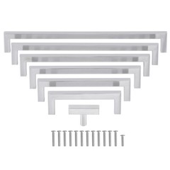 Modern Cabinet Handle Stainless Steel Brushed Nickel Kitchen Drawer Pulls LOT