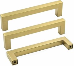 Goldenwarm Gold Cabinet Pulls Brushed Brass Drawer Pulls 5 Pack Gold 6 3/4 in