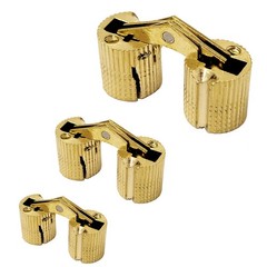 10pcs 0.55inch (14mm) Brass Barrel Hinges Hidden Invisible 14 mm,