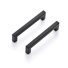 Set of 10 Square 5″ Cabinet Handles – Matte – 5 1/2″ (5 Inch Hole Center)