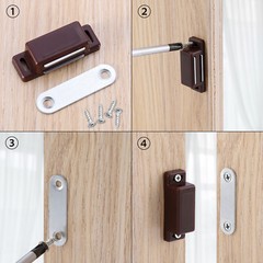 10 PACK Magnetic Cabinet & Door Latch/Catch Closures Kitchen Cabinet Cupboard US