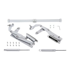 2pcs Cabinet Door Hinges Folding Lift Up Top Vertical Swing Furniture Hardware