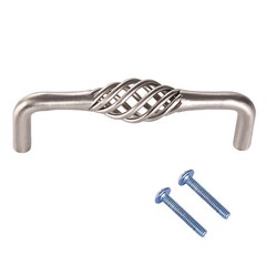 Bird Cage Birdcage Kitchen Cabinet Pull SN Satin Nickel 96MM 3 3/4″ 897-SN