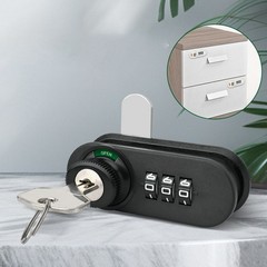3 Digit Zinc Alloy Combination Lock for Drawers Cabinets Toolboxes RV Boats