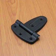 Electrical Distribution Box Hinges Black Nylon 131 mm x 108 mm Fixed Pin Design