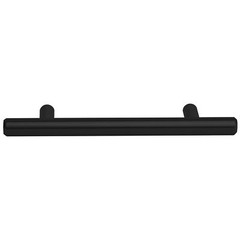 Rok Hardware Solid Metal Bar Pull Euro Style 3-3/4” (96mm) Center, Matte Black