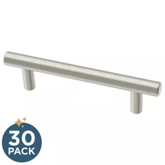 30-Pack Simple Bar 3-3/4 In. (96 Mm) Modern Cabinet Drawer Pulls in Stainless St
