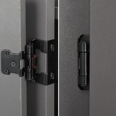 10 Pcs 1/2″ Overlay Semi Partial Wrap Around Cabinet Hinges Self Closing Hinges