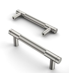 Asidrama 3 Pack 3.75 Inch (96mm) Brushed Satin Nickel Cabinet pulls Handles New