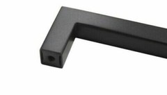 Black Kitchen Square Cabinet Handles Drawer Pull Knobs Stainless Steel 12mm 1/2″