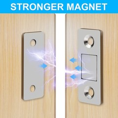 Lot Strong Magnetic Door Closer Cabinet Catch Latch Cupboard Ultra Thin Closures