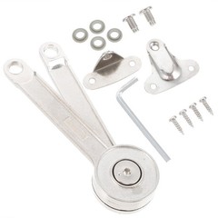 1 Set Adjustable Lid Stay Support Zinc Alloy Furniture Hinge