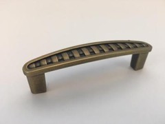 10 Antique Brass Pulls Handles Kitchen Cabinet Drawer Striped