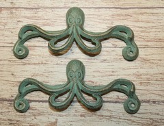 2-OCTOPUS HANDLES,Drawer Pulls,Kitchen And Bath Hardware,Beach Home Decor,Hw-53