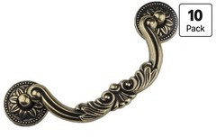 10-pack 5 Inch / 128 mm Vintage Dresser Drawer Pulls Handles Antique Bronze