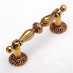 Dresser Pull Drawer Knob Pull Antique Gold Brass Cabinet Handle Knob Door Handle