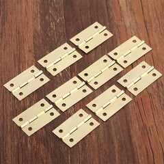 Vintage Gold Zinc Alloy Furniture Cabinets Decor Wooden Box Flat Hinges 10Pcs