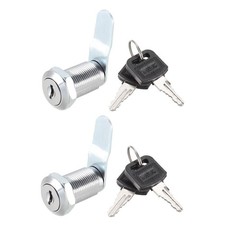 2pcs Cam Lock 25mm Cylinder Length Fit on Max 5/8-inch Panel Keyed Different