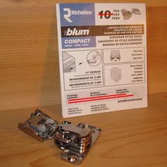 blum 105 *COMPACT EUROPEAN STYLE HINGE* 38N310 38C355 38N35508180U 1/2″ Overlay