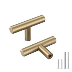 Pack Cabinet Handles Gold Drawer Knobs Bronze Single Hole 5 Champagne Bronze