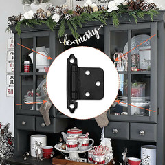 US Kitchen Cabinet Hinges Overlay Face Mount Cupboard Door Hinges Soft Close Lot