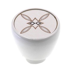 Vintage Amerock Fashionette Gold Moderne 1 1/4″ Round Cabinet Knob A650-GM